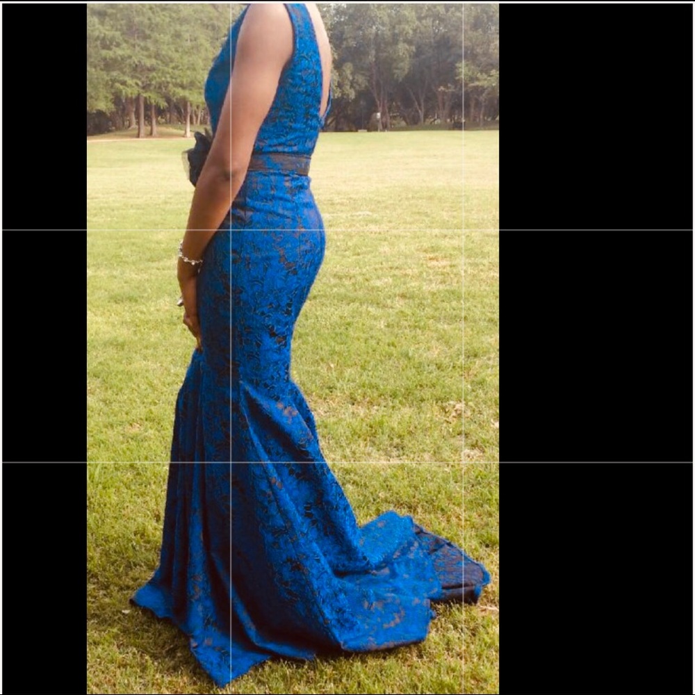 Custom Lace Evening Gown